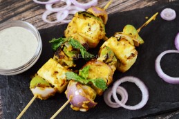 Paneer Tikka without oven or Tandoor Recipe